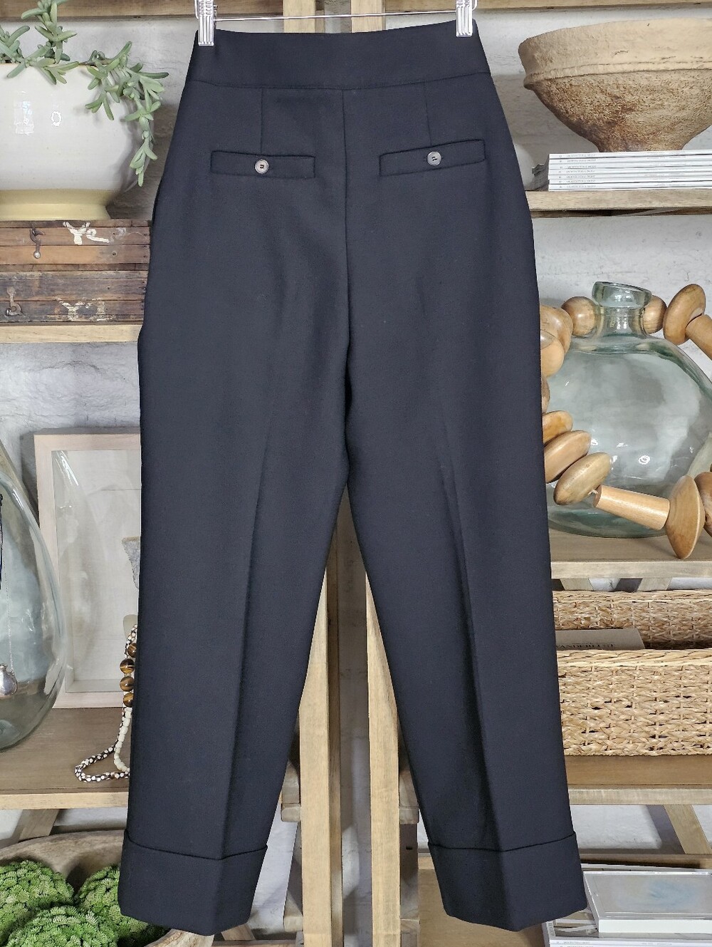 Sezane Damon Ankle-length Trousers Black Size 36 - Picture 12 of 16